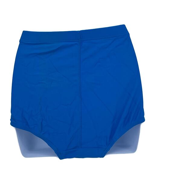 High Waisted Bikini Swimsuit Bottom in Blue Size Medium - Picture 4 of 4